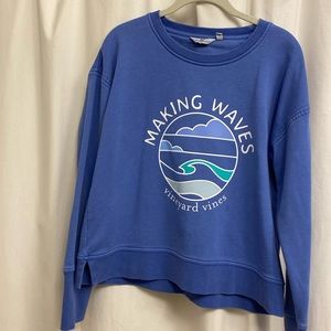 Vineyard Vines Making Waves Cropped Sweatshirt